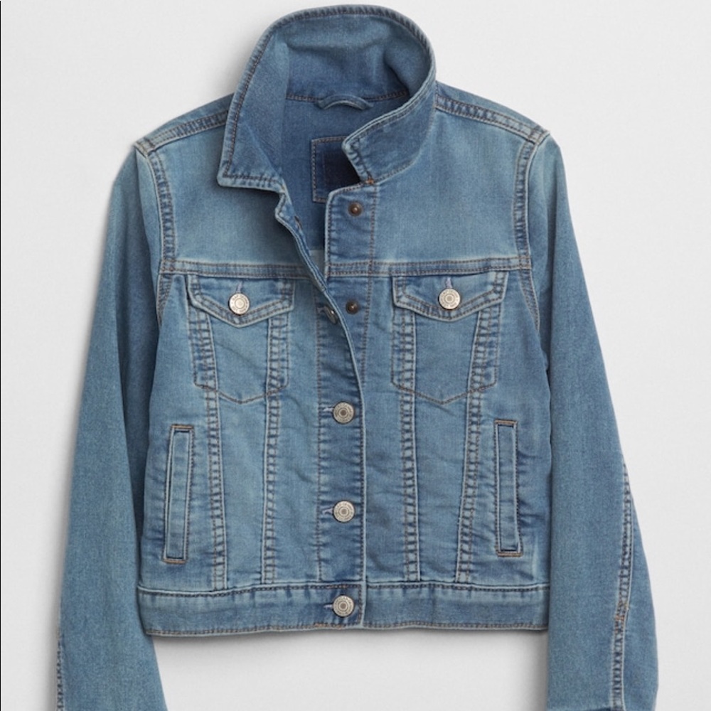 Supersoft Knit Denim Jacket (GAP)